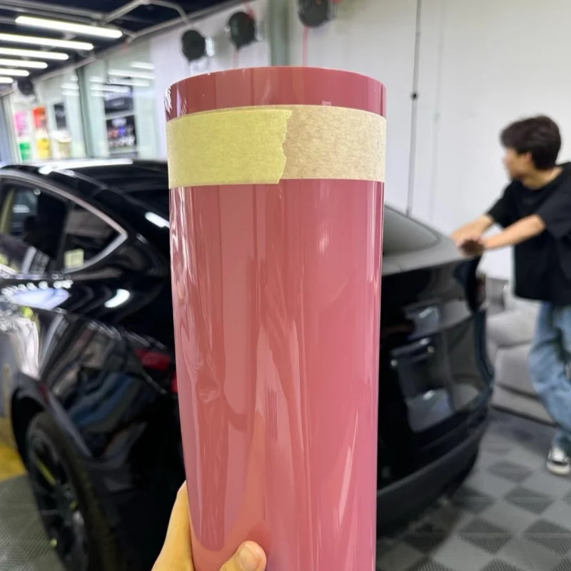 High-quality glossy Morganite red-pink vinyl film, automotive vinyl car film, paint surface protection film
High-quality glossy Morganite red-pink vinyl film, automotive vinyl car film, paint surface protection film