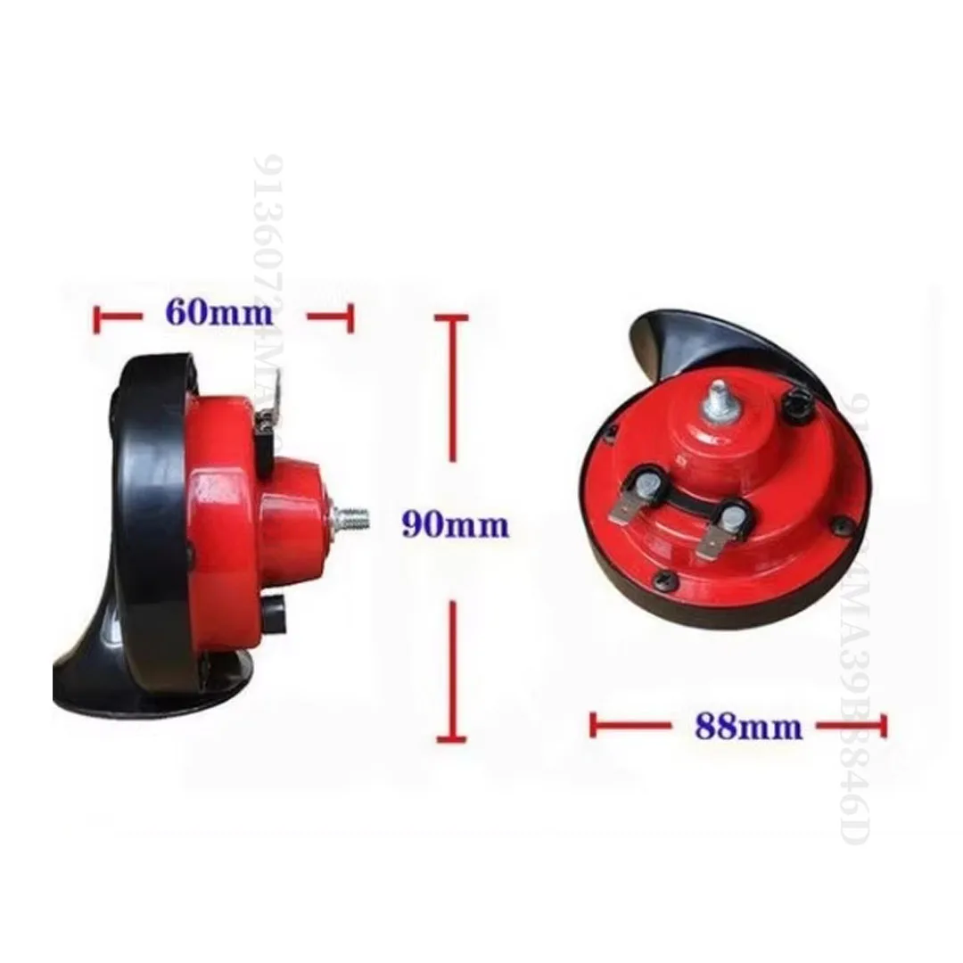Universal 12V/24V Car Horn 130dB, 2 Colors (Black/Red) Fit Motorcycle, Truck, SUV, Cars - Model 69B LOW
Universal 12V/24V Car Horn 130dB, 2 Colors (Black/Red) Fit Motorcycle, Truck, SUV, Cars - Model 69B LOW