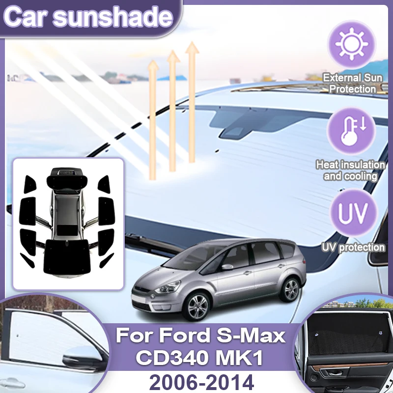 Full Coverages Sunshades For Ford S-Max CD340 MK1 Smax 2006-2014 2012 2013 Anti-UV Pad Sun Visor Side Window Windshields Cover
Full Coverages Sunshades For Ford S-Max CD340 MK1 Smax 2006-2014 2012 2013 Anti-UV Pad Sun Visor Side Window Windshields Cover