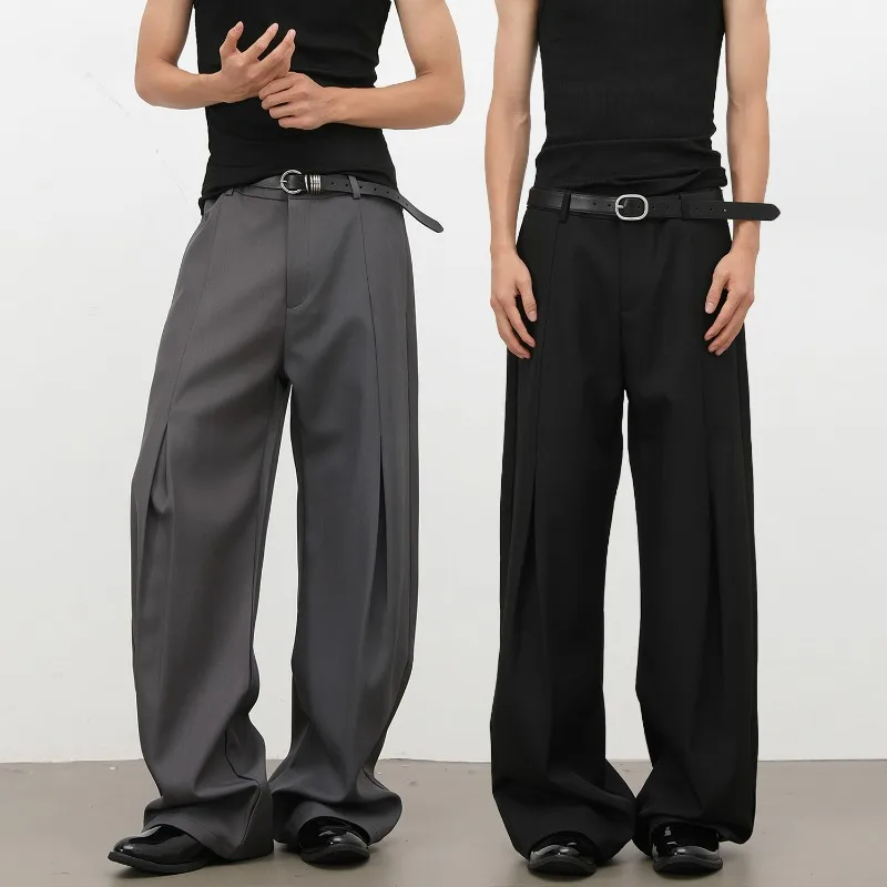 KIDWHXR Man Trousers American Solid Pleated Comfortable Male Wide Leg Pant Loose Mid Waist Business Casual Men Suit Pant
KIDWHXR Man Trousers American Solid Pleated Comfortable Male Wide Leg Pant Loose Mid Waist Business Casual Men Suit Pant