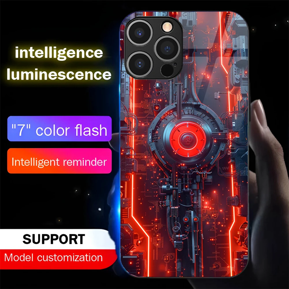 Machinery Wheel LED Light Up Phone Case Glowing Back Cover For iPhone Air 17 16 E 15 14 13 12 11 Pro Max XS Plus
Machinery Wheel LED Light Up Phone Case Glowing Back Cover For iPhone Air 17 16 E 15 14 13 12 11 Pro Max XS Plus
