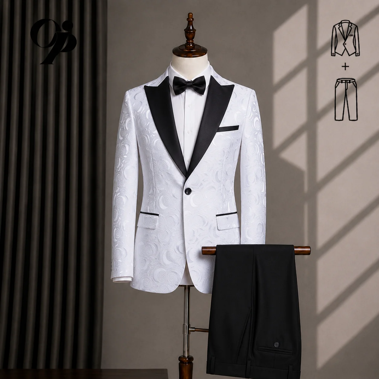 White Peaked Lapel Homme Mariage 2026 Groom Men Suit Slim Fit Man Tuxedo Bridegroom Wedding Suits 2 Pieces Customized
White Peaked Lapel Homme Mariage 2026 Groom Men Suit Slim Fit Man Tuxedo Bridegroom Wedding Suits 2 Pieces Customized
