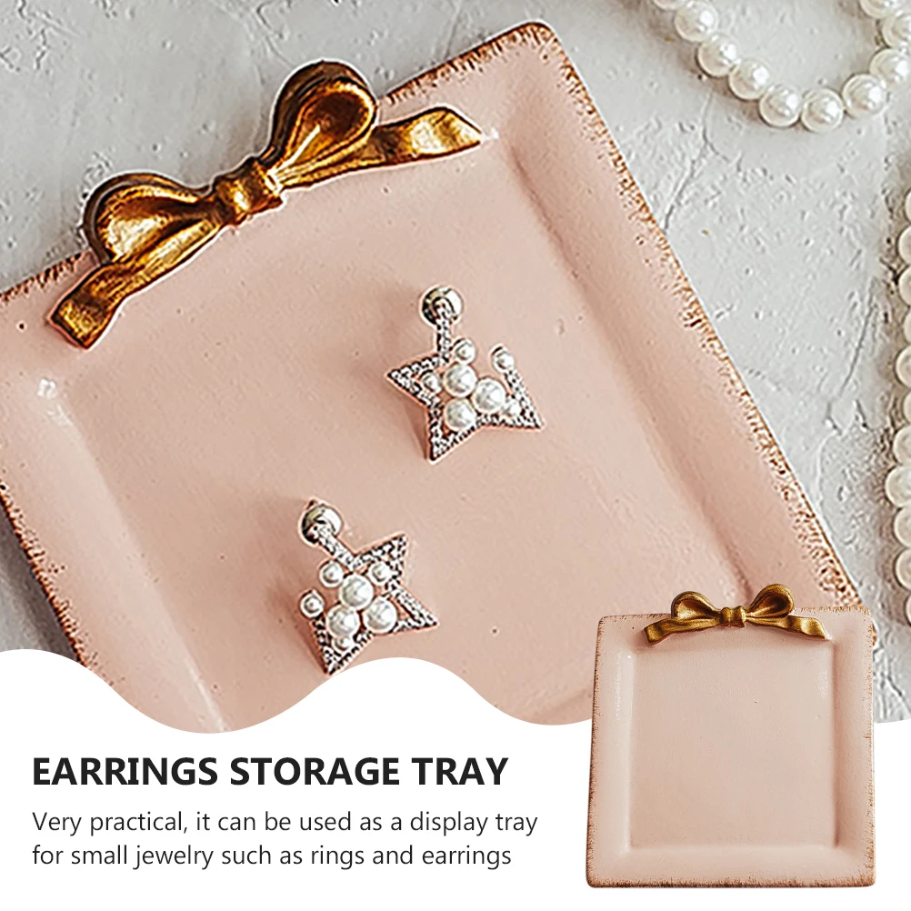 1pc Retro Resin Jewelry Tray Earring Display Holder Desktop Decoration Vintage Storage Gift Tray For Valentine Christmas 
1pc Retro Resin Jewelry Tray Earring Display Holder Desktop Decoration Vintage Storage Gift Tray For Valentine Christmas