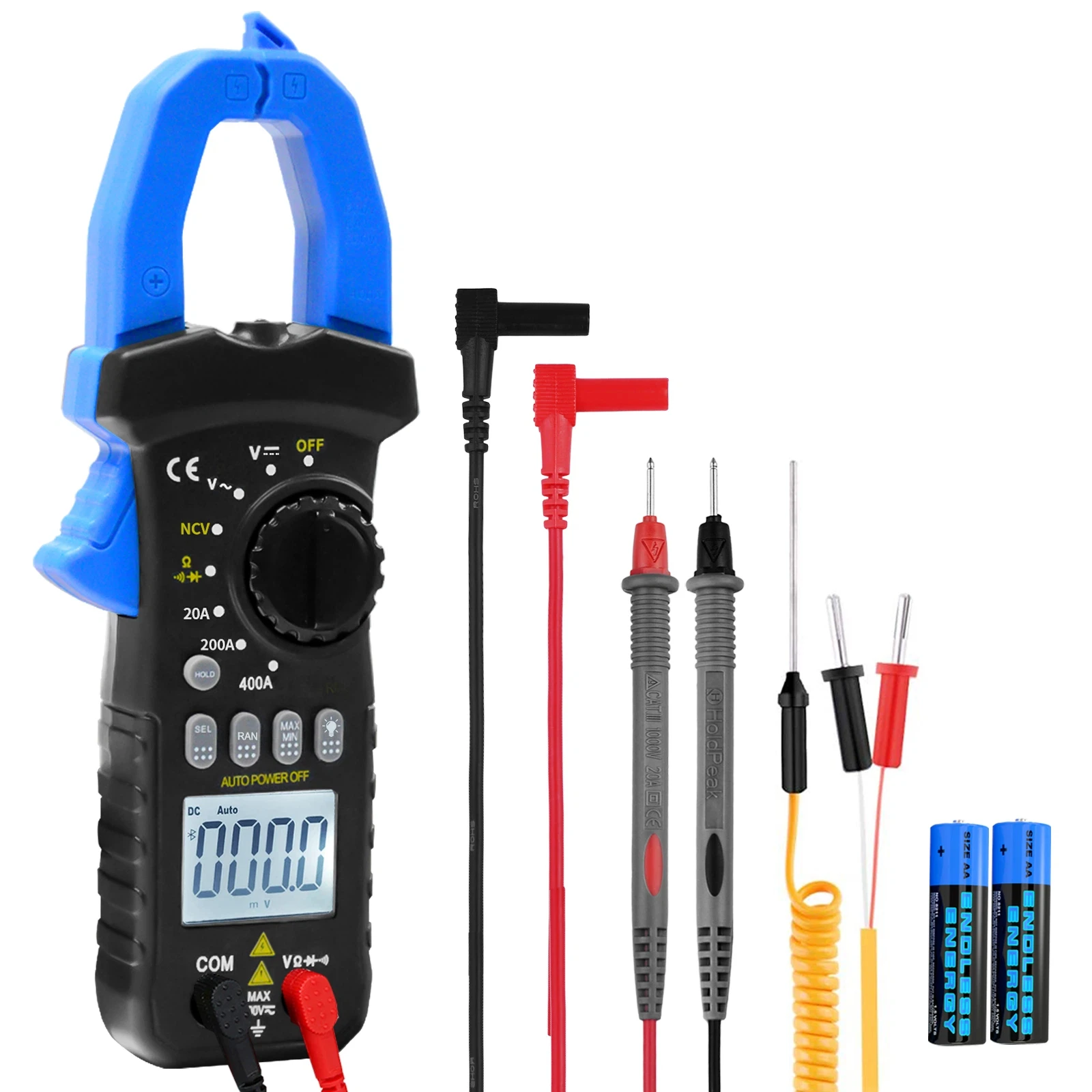 Non-contact clamp multimeter, 26mm large aperture, true RMS AC/DC/resistance/continuity/NCV, all-in-one electrical tester
Non-contact clamp multimeter, 26mm large aperture, true RMS AC/DC/resistance/continuity/NCV, all-in-one electrical tester