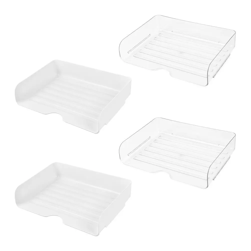 4Pcs File Organizer Clear Stackable Desk Letter Tray Office Desktop Document Paper Holder Book Storage Rack Workspace Organizer
4Pcs File Organizer Clear Stackable Desk Letter Tray Office Desktop Document Paper Holder Book Storage Rack Workspace Organizer