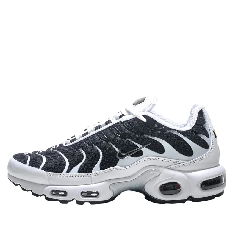 Мужские и женские кроссовки Nike Air Max Plus, нескользящие, прочные, удобные, спортивные, амортизирующие, черно-белые.
Мужские и женские кроссовки Nike Air Max Plus, нескользящие, прочные, удобные, спортивные, амортизирующие, черно-белые.