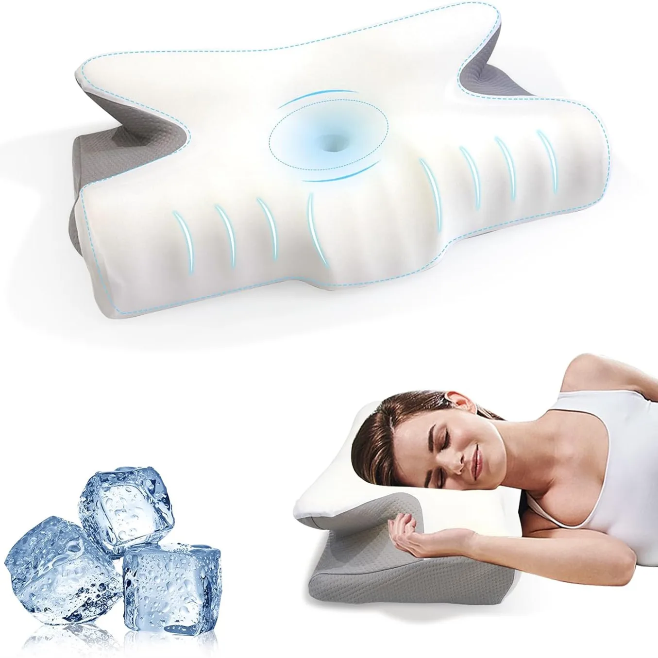 Butterfly Sleep Memory Neck Pillow Slow Rebound Comfortable Memory Foam Sleep Pillow Cervical Orthopedic Neck Massage Bed Pillow
Butterfly Sleep Memory Neck Pillow Slow Rebound Comfortable Memory Foam Sleep Pillow Cervical Orthopedic Neck Massage Bed Pillow