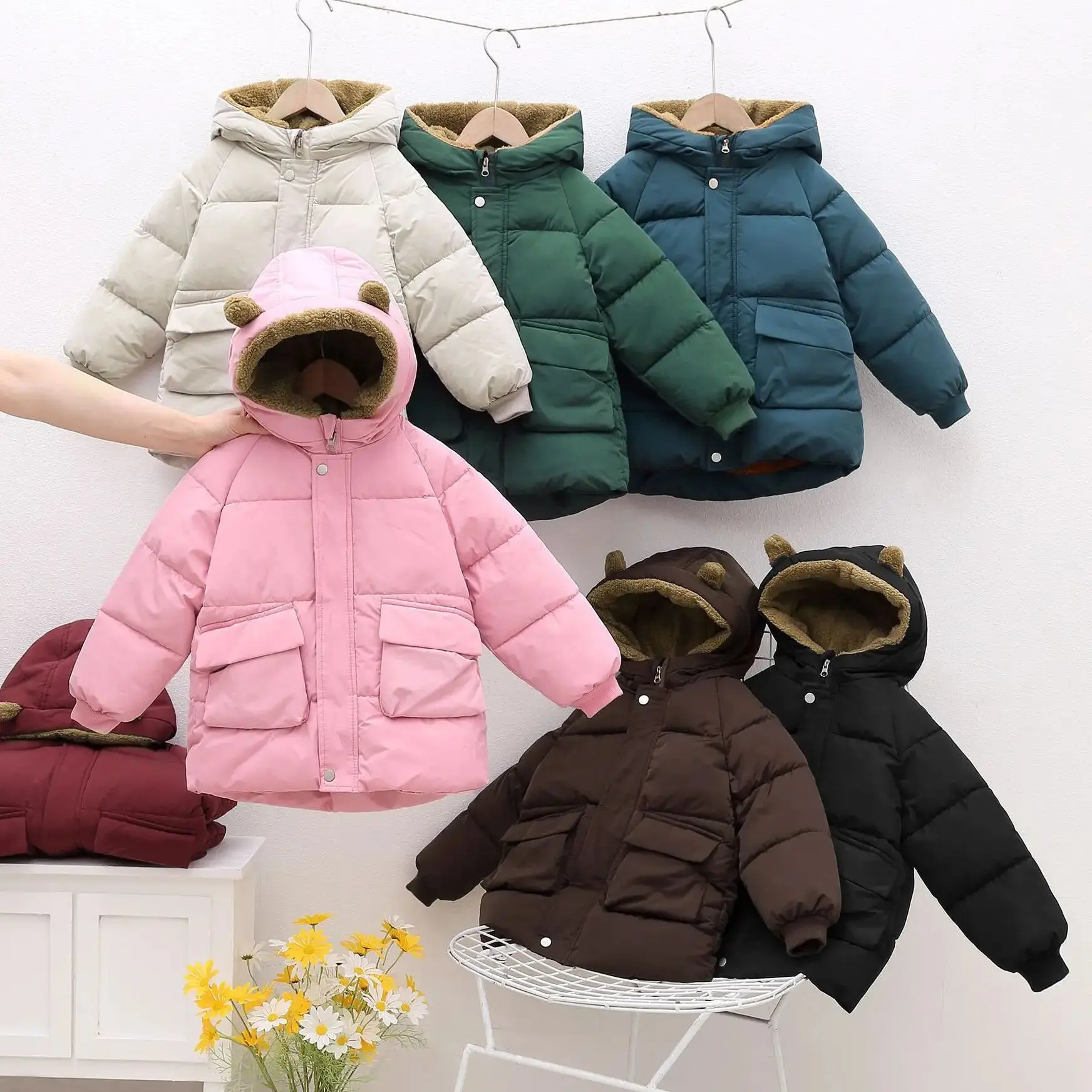 Winter Autumn Children's Jacket Coat For Thick Warm Parkas Coats Fur Ear Hooded Outerwear Toddlers Overcoat Christmas Clothes
Winter Autumn Children's Jacket Coat For Thick Warm Parkas Coats Fur Ear Hooded Outerwear Toddlers Overcoat Christmas Clothes