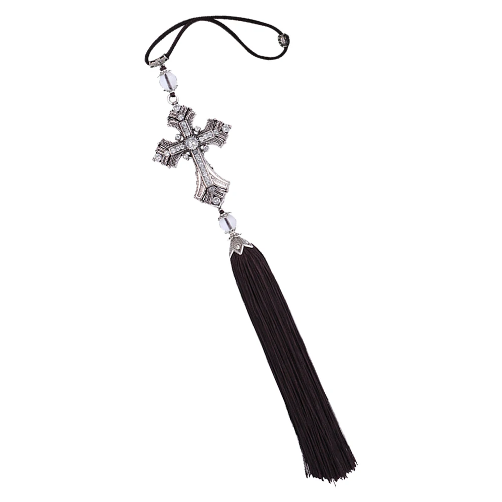 Car Decorative Hanging Cross nament Silver Coffee Tone Beads Rear View Mirror Accessories Blessing Safety Symbol Car Interior
Car Decorative Hanging Cross nament Silver Coffee Tone Beads Rear View Mirror Accessories Blessing Safety Symbol Car Interior
