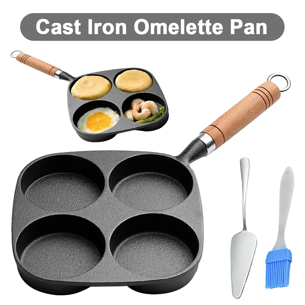 4-Cup Cast Iron Egg Frying Pan Non Stick Pancake Pan Egg Cooker Fried Egg Pan for Breakfast Fried Egg Pancakes Steaks Hamburger
4-Cup Cast Iron Egg Frying Pan Non Stick Pancake Pan Egg Cooker Fried Egg Pan for Breakfast Fried Egg Pancakes Steaks Hamburger