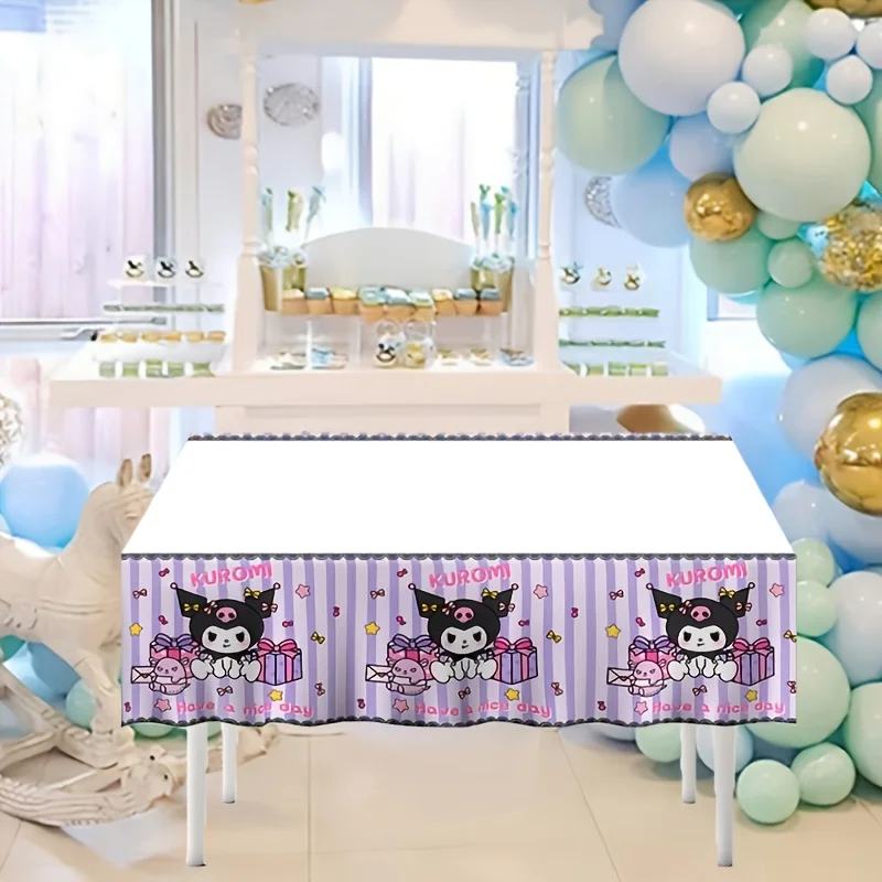 1pc Sanrio Kuromi Party Tablecloth Theme Disposable Tablecloth Birthday Decoration Party Dessert Table Decoration
1pc Sanrio Kuromi Party Tablecloth Theme Disposable Tablecloth Birthday Decoration Party Dessert Table Decoration