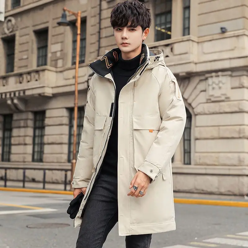 Men's Down Jacket Long Mid-Length Winter New Duck Down Korean Style Warm Casual Trendy Thickened Workwear Coat
Men's Down Jacket Long Mid-Length Winter New Duck Down Korean Style Warm Casual Trendy Thickened Workwear Coat