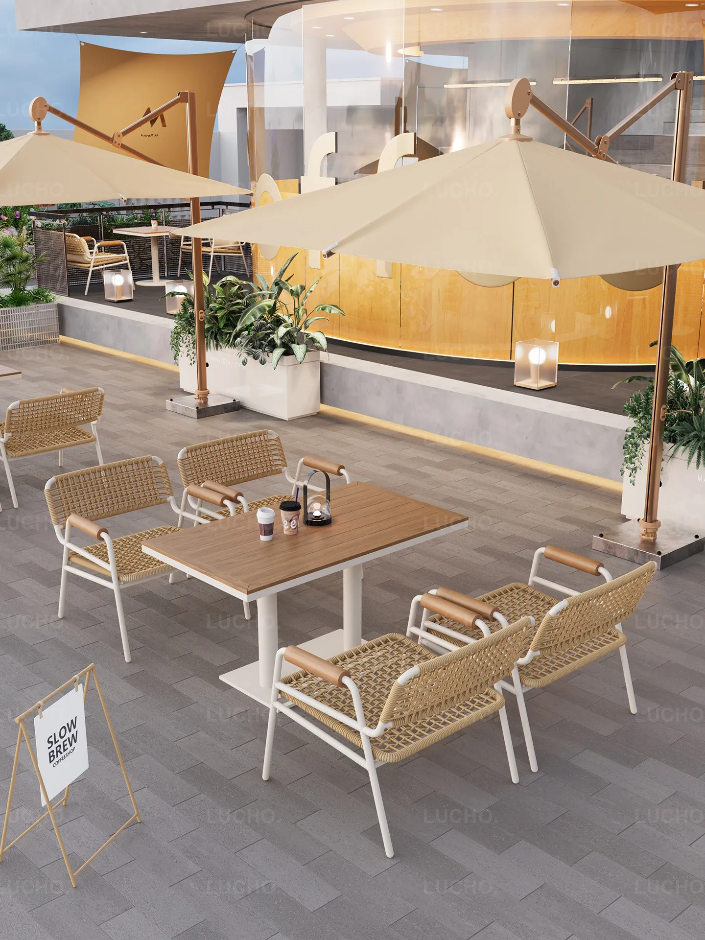 PYH outdoor camping style bar dining bar cafe sofa chair B & B terrace courtyard table and chair combination
PYH outdoor camping style bar dining bar cafe sofa chair B & B terrace courtyard table and chair combination