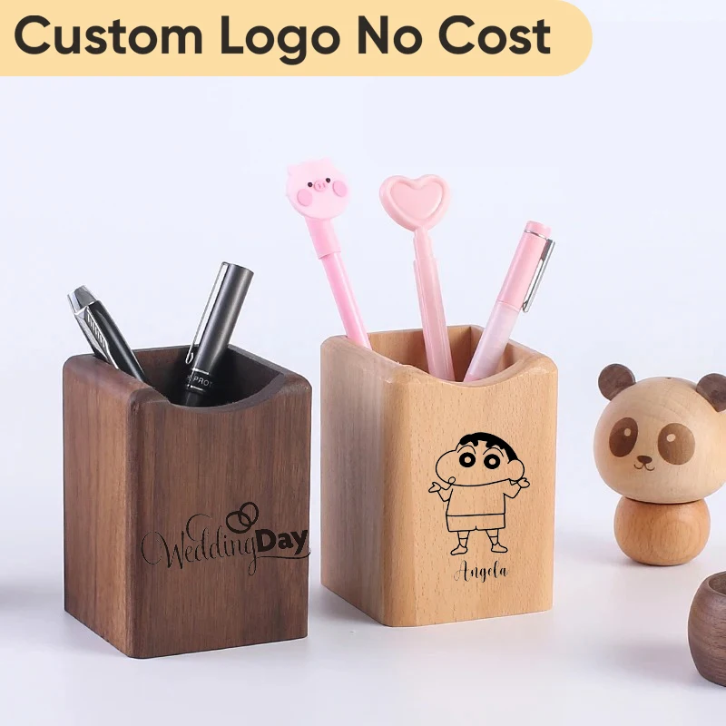 Free logo Solid wood pen holder multifunctional office supplies desktop storage box wooden retro pen barrel desktop decoration
Free logo Solid wood pen holder multifunctional office supplies desktop storage box wooden retro pen barrel desktop decoration