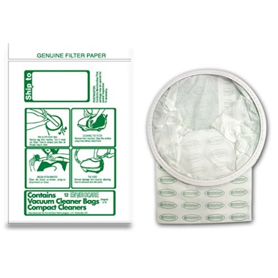 Replacement Vacuum Cleaner Dust Bags Designed to Fit Tristar and Compact Canisters 12 Pack
Replacement Vacuum Cleaner Dust Bags Designed to Fit Tristar and Compact Canisters 12 Pack