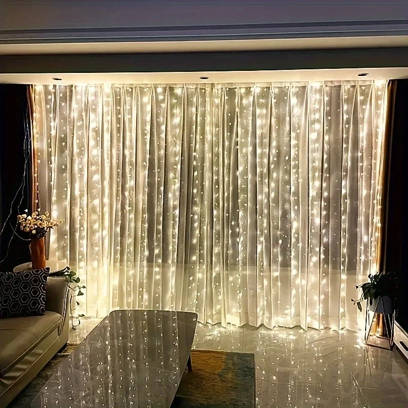 USB 8Modes Fairy Garland Lights LED Curtain String Lights with Remote Control for Bedroom Wedding Christmas Home Decoration
USB 8Modes Fairy Garland Lights LED Curtain String Lights with Remote Control for Bedroom Wedding Christmas Home Decoration