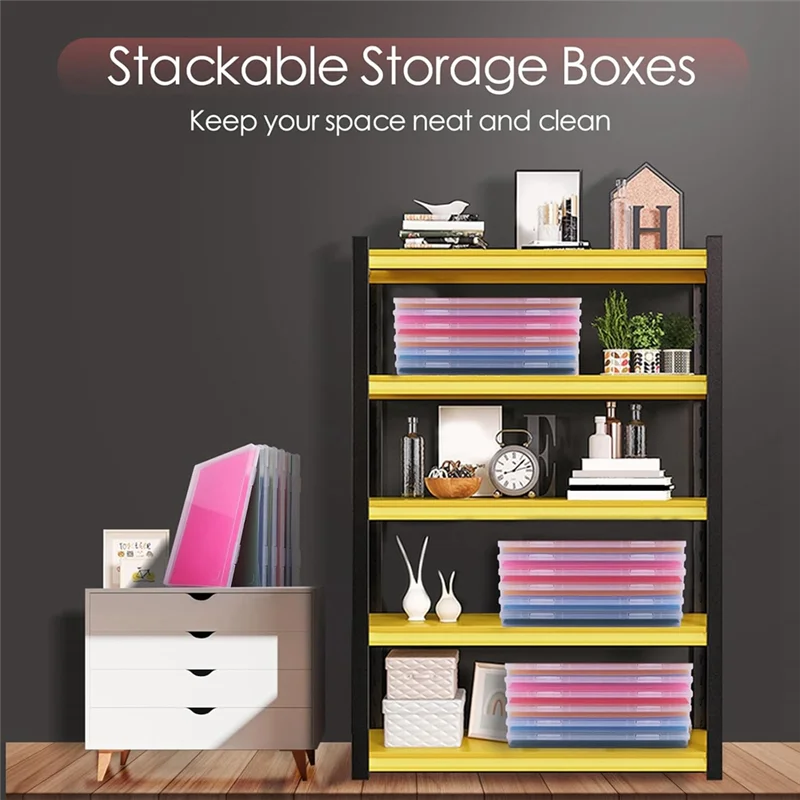 Hot Sale-6 Pack Photo Storage Box,Fits 8" X 10" Photos, Scrapbook Paper Storage With Snap-Tight Latch,For Protecting Scrapbook
Hot Sale-6 Pack Photo Storage Box,Fits 8" X 10" Photos, Scrapbook Paper Storage With Snap-Tight Latch,For Protecting Scrapbook