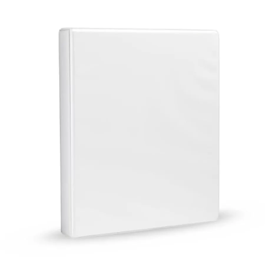 3-Ring Binder, 1-Inch, Customizable, with Pockets for Organization, White
3-Ring Binder, 1-Inch, Customizable, with Pockets for Organization, White
