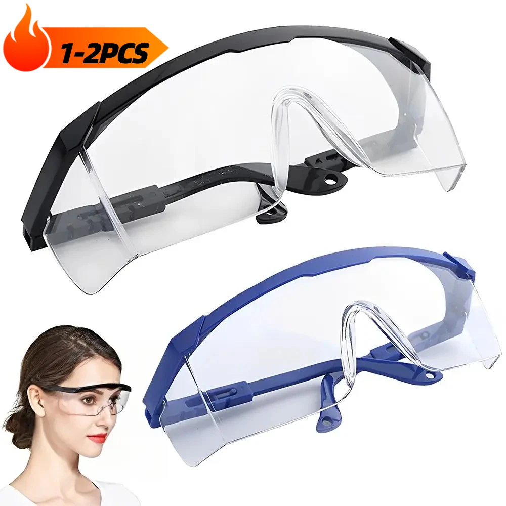 1-2Pcs Anti-Splash Premium Safety Glasses PC Transparent Shockproof Acid-proof Adjustable Legs Lab Industrial Cycling Goggles
1-2Pcs Anti-Splash Premium Safety Glasses PC Transparent Shockproof Acid-proof Adjustable Legs Lab Industrial Cycling Goggles