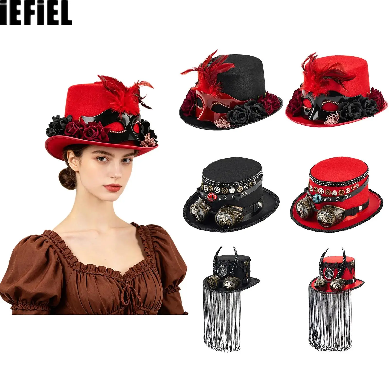 Men Women Steampunk Decorated Top Hat for Cosplay Masquerade Ball Halloween Carnivals Theme Party
Men Women Steampunk Decorated Top Hat for Cosplay Masquerade Ball Halloween Carnivals Theme Party