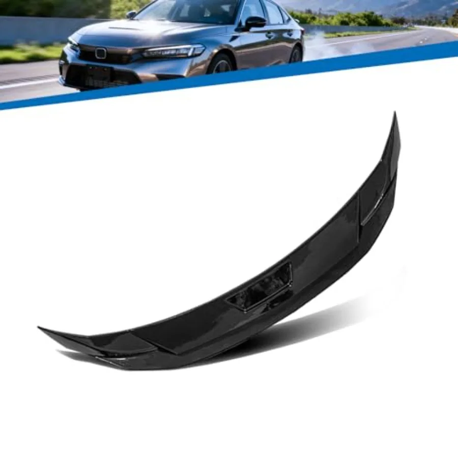 Rear Trunk Spoiler Wing Balanced with FIT Honda Civic Sedan 202-2026 Sport Rear Wing Spoiler Glossy Black ABS Exterior Tail Fin
Rear Trunk Spoiler Wing Balanced with FIT Honda Civic Sedan 202-2026 Sport Rear Wing Spoiler Glossy Black ABS Exterior Tail Fin