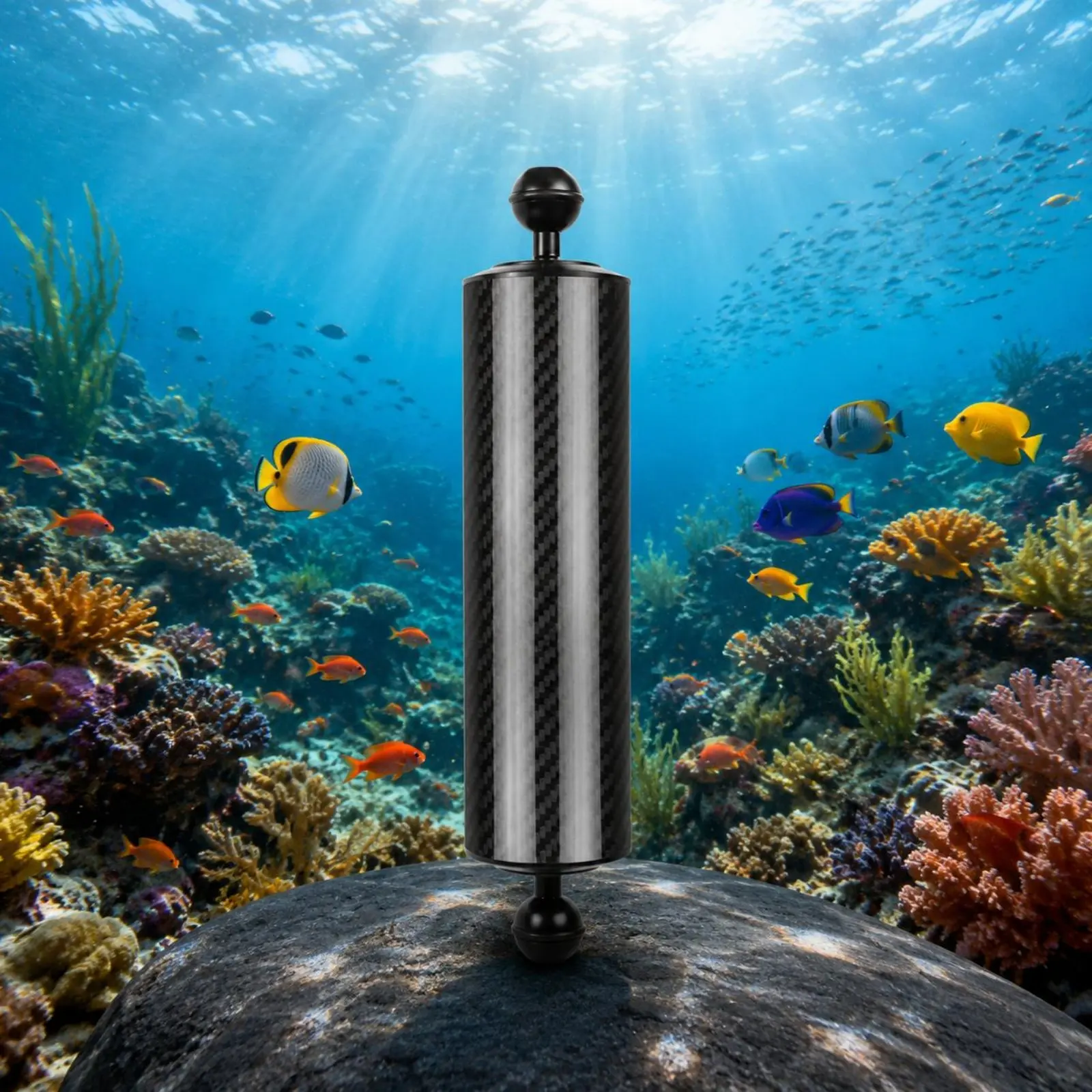 Twin Ball Head Buoyancy Arm Buoyant Carbon Fiber Buoyancy Arm Lightweight Hollow Design for Snorkeling
Twin Ball Head Buoyancy Arm Buoyant Carbon Fiber Buoyancy Arm Lightweight Hollow Design for Snorkeling