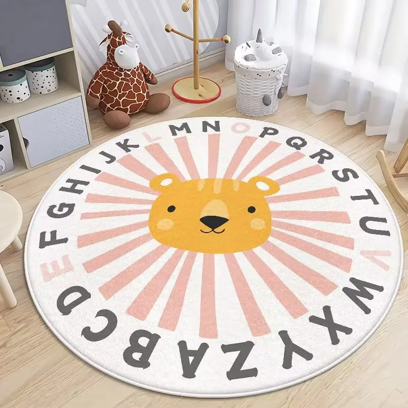 VIKAMA Round Cute Cartoon Carpet Imitation Cashmere Floor Mat Children's Floor Mat Bedroom Bed Rug
VIKAMA Round Cute Cartoon Carpet Imitation Cashmere Floor Mat Children's Floor Mat Bedroom Bed Rug