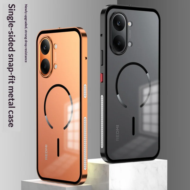 Snap Lock Aluminum Alloy Case For Redmi Turbo5max POCO X8Promax Magnetic Translucent Matte Back Metal Bumper Shockproof Cover
Snap Lock Aluminum Alloy Case For Redmi Turbo5max POCO X8Promax Magnetic Translucent Matte Back Metal Bumper Shockproof Cover