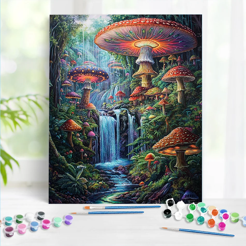 RUOPOTY DIY Paint By Numbers Kit Mushroom Forest Coloring By Numbers Acrylic Paint Paintings DIY Crafts For Interior Home Decor
RUOPOTY DIY Paint By Numbers Kit Mushroom Forest Coloring By Numbers Acrylic Paint Paintings DIY Crafts For Interior Home Decor