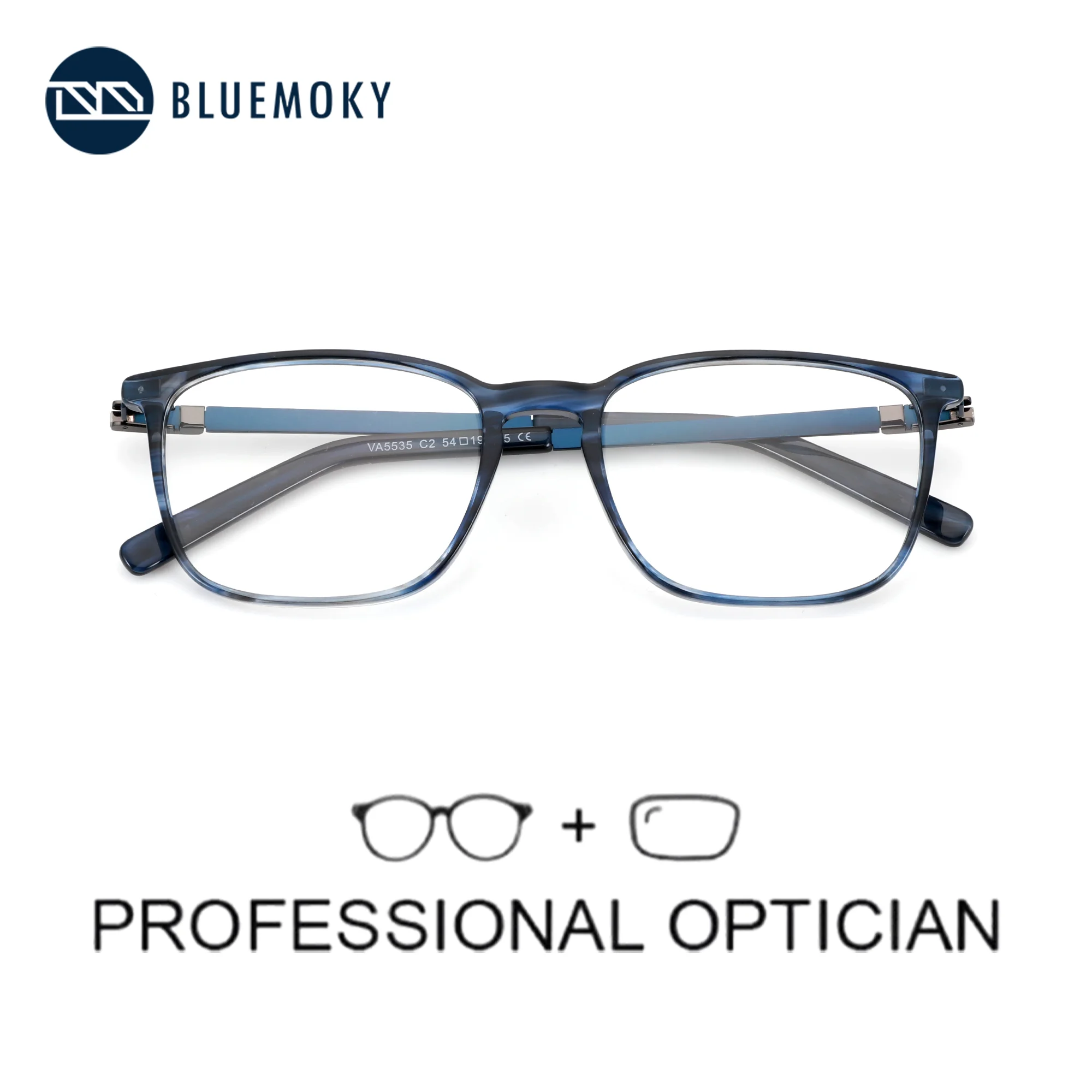 BLUEMOKY L Size Modish Acetate Prescription Glasses For Men Square Anti Blue Light Photochromic/Myopia Optical Eyewear
BLUEMOKY L Size Modish Acetate Prescription Glasses For Men Square Anti Blue Light Photochromic/Myopia Optical Eyewear