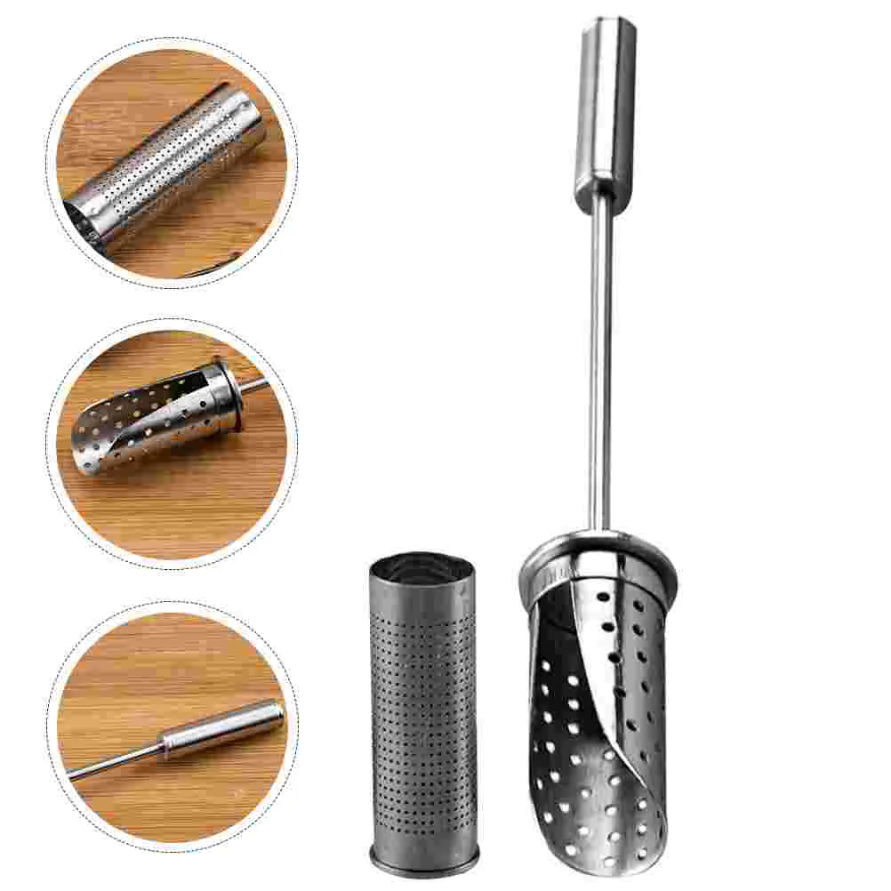 Stainless Steel Tea Stick Loose-leaf Steeper Infuser Brewing Strainer Small Filter Holder Metal Pots
Stainless Steel Tea Stick Loose-leaf Steeper Infuser Brewing Strainer Small Filter Holder Metal Pots