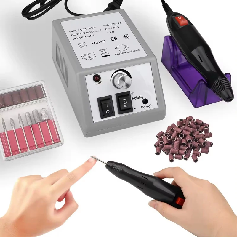 Professional Electric Nail Drill Machine Set Pedicure Polish Tool Gel Cuticle Removal Lathe File Manicure Nail Sander
Professional Electric Nail Drill Machine Set Pedicure Polish Tool Gel Cuticle Removal Lathe File Manicure Nail Sander