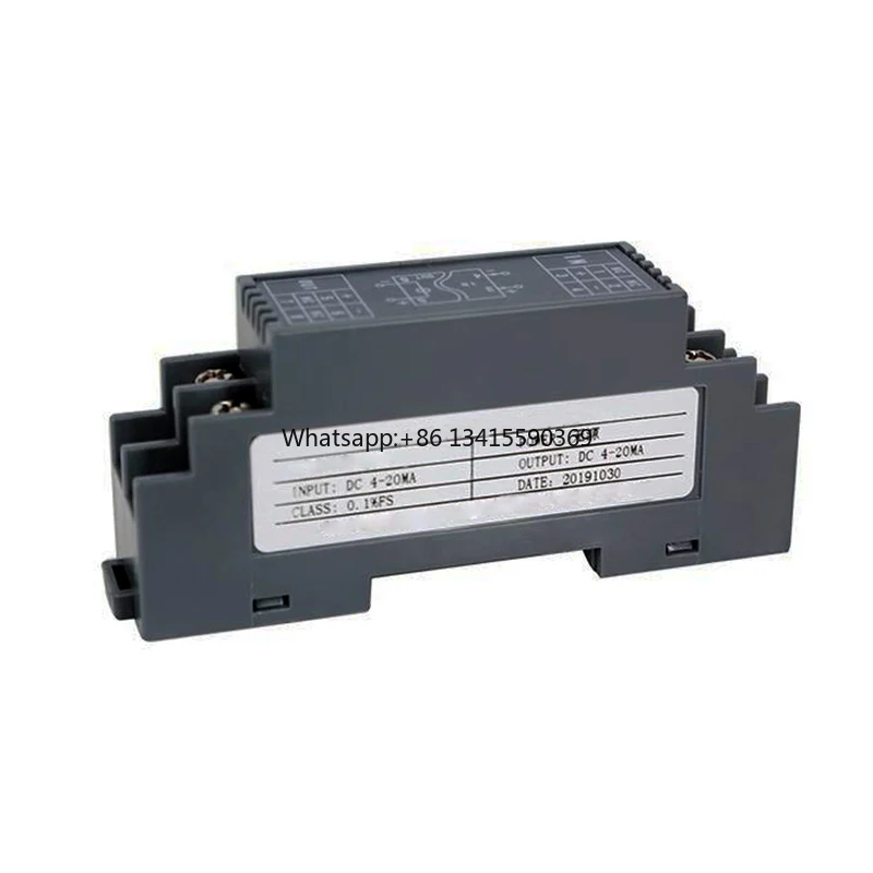 DIN Rail 4-20mA Signal Isolator Current Signal Conditioner 0-20mA 4-20mA Isolation Amplifier 1500V Isolation
DIN Rail 4-20mA Signal Isolator Current Signal Conditioner 0-20mA 4-20mA Isolation Amplifier 1500V Isolation