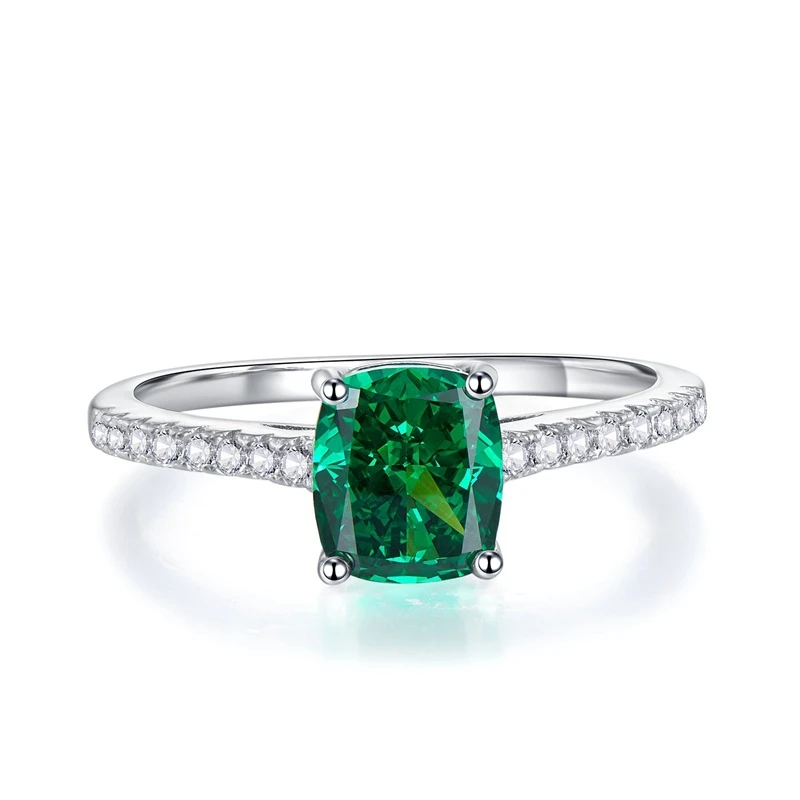 925 Silver 6.5*7.5mm Emerald Aquamarine High Carbon Diamond Rings For Women Sparkling Wedding Fine Jewelry Mother's Day Gift
925 Silver 6.5*7.5mm Emerald Aquamarine High Carbon Diamond Rings For Women Sparkling Wedding Fine Jewelry Mother's Day Gift