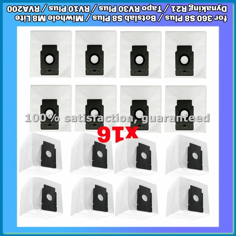 Мешки-пылесборники (запчасти) для 360 S8 Plus/Botslab S8 Plus/Dynaking R21/RV30 Plus/RV10 Plus/RVA200-A09G
Мешки-пылесборники (запчасти) для 360 S8 Plus/Botslab S8 Plus/Dynaking R21/RV30 Plus/RV10 Plus/RVA200-A09G