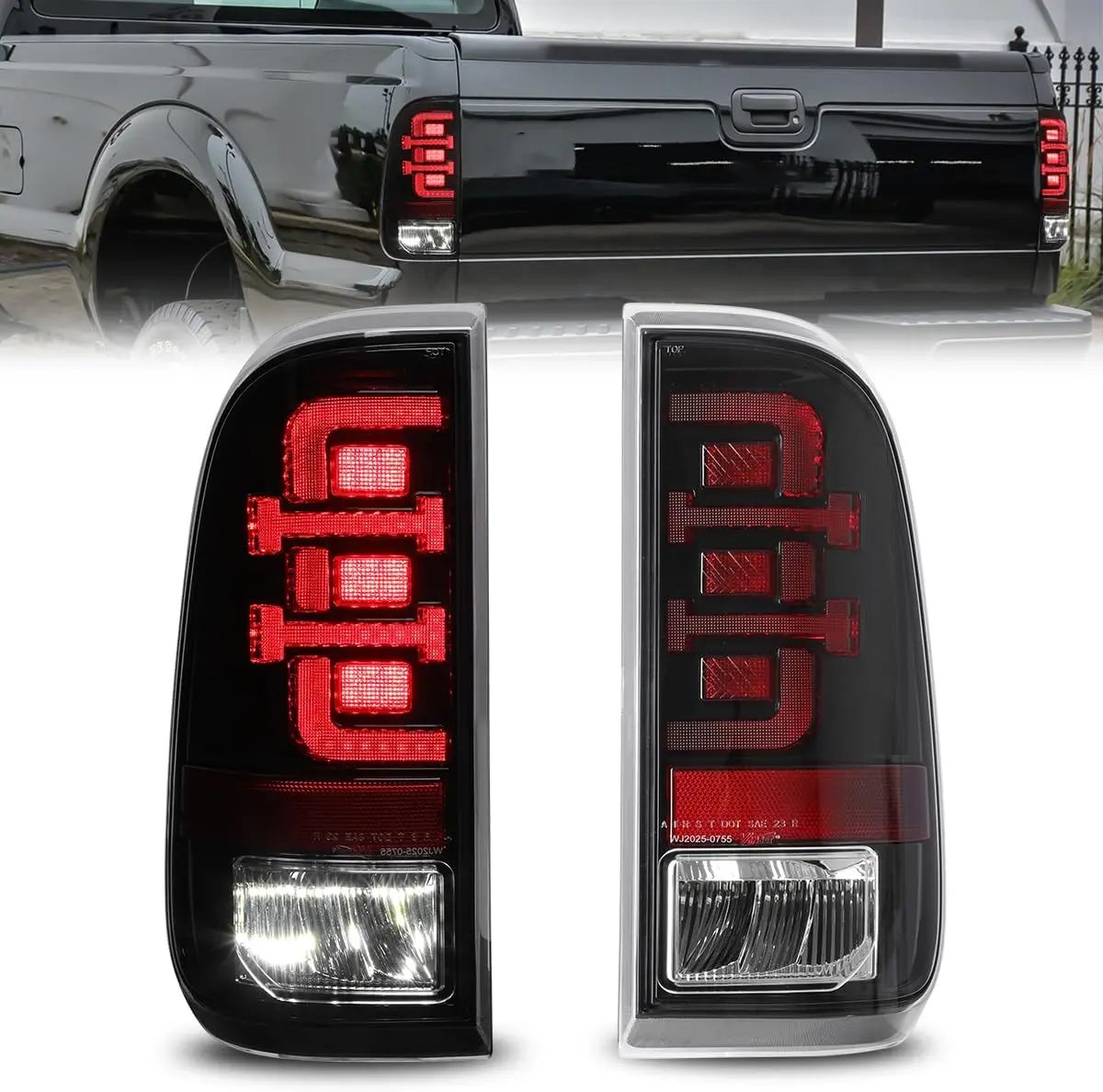 Задний фонарь, совместимый с Ford F250 F350 F450 Super Duty 2008-2016, задний фонарь со стороны водителя и пассажира, глянцевый черный корпус
Задний фонарь, совместимый с Ford F250 F350 F450 Super Duty 2008-2016, задний фонарь со стороны водителя и пассажира, глянцевый черный корпус