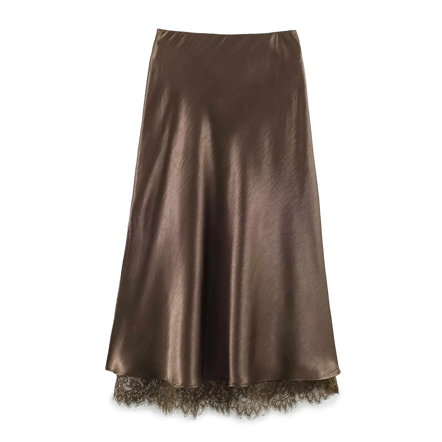 WOMAN 2026 Summer New Chic Fashion Lace Stitching Split Midi Skirt Retro A Line High Elastic Waist Casual Female Skirts Mujer
WOMAN 2026 Summer New Chic Fashion Lace Stitching Split Midi Skirt Retro A Line High Elastic Waist Casual Female Skirts Mujer