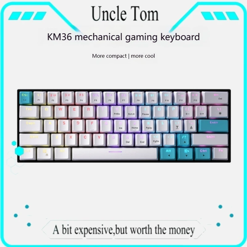 Km36 Wired Mechanical Keyboard 61 Key Electronic Sports Game Backlit Rgb Multi Axis Body Optional Minimalist Style Ergonomics
Km36 Wired Mechanical Keyboard 61 Key Electronic Sports Game Backlit Rgb Multi Axis Body Optional Minimalist Style Ergonomics