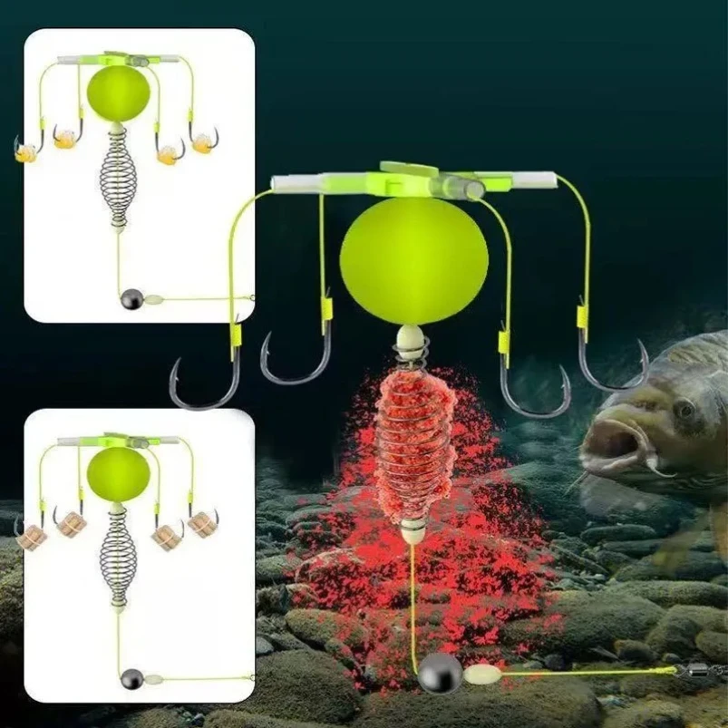 String Hook Fishing Bait Cage Four Hook Carbon Steel Line Group Feeder Sinker Float Sharp Fishing Spring Bait Cage Sea
String Hook Fishing Bait Cage Four Hook Carbon Steel Line Group Feeder Sinker Float Sharp Fishing Spring Bait Cage Sea