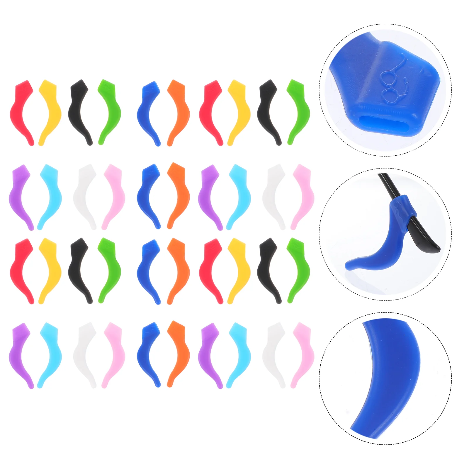 40 Pcs Frame Glasses Tips Sun Eye-wear Leg Covers Clip Sunglasses Grips Silica Gel Retainers Protectors Hooks Tools
40 Pcs Frame Glasses Tips Sun Eye-wear Leg Covers Clip Sunglasses Grips Silica Gel Retainers Protectors Hooks Tools