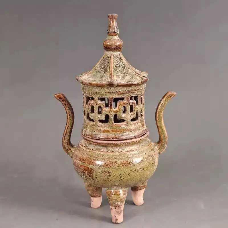 Chinese Song Yue Tea Dust Porcelain Burner, Pagoda-Shaped Incense Burner 8.9Inch
Chinese Song Yue Tea Dust Porcelain Burner, Pagoda-Shaped Incense Burner 8.9Inch