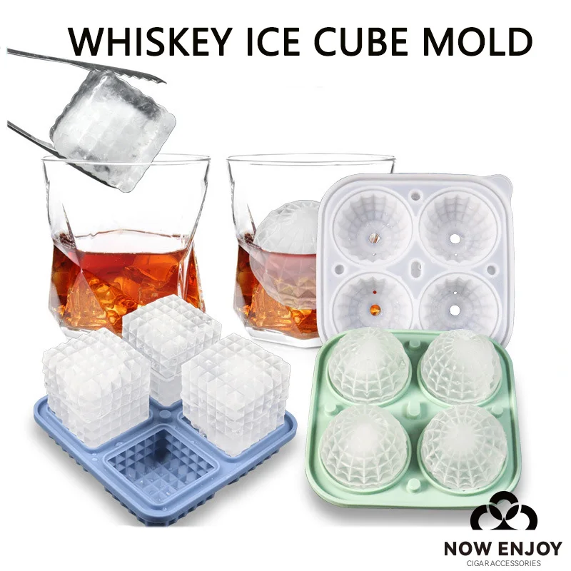 NOW ENJOY Large Silicone Ice Cube Tray With Lid Big Ice Ball Maker Round square Sphere for Whiskey/ Cocktails/Bourbon Ice tools
NOW ENJOY Large Silicone Ice Cube Tray With Lid Big Ice Ball Maker Round square Sphere for Whiskey/ Cocktails/Bourbon Ice tools