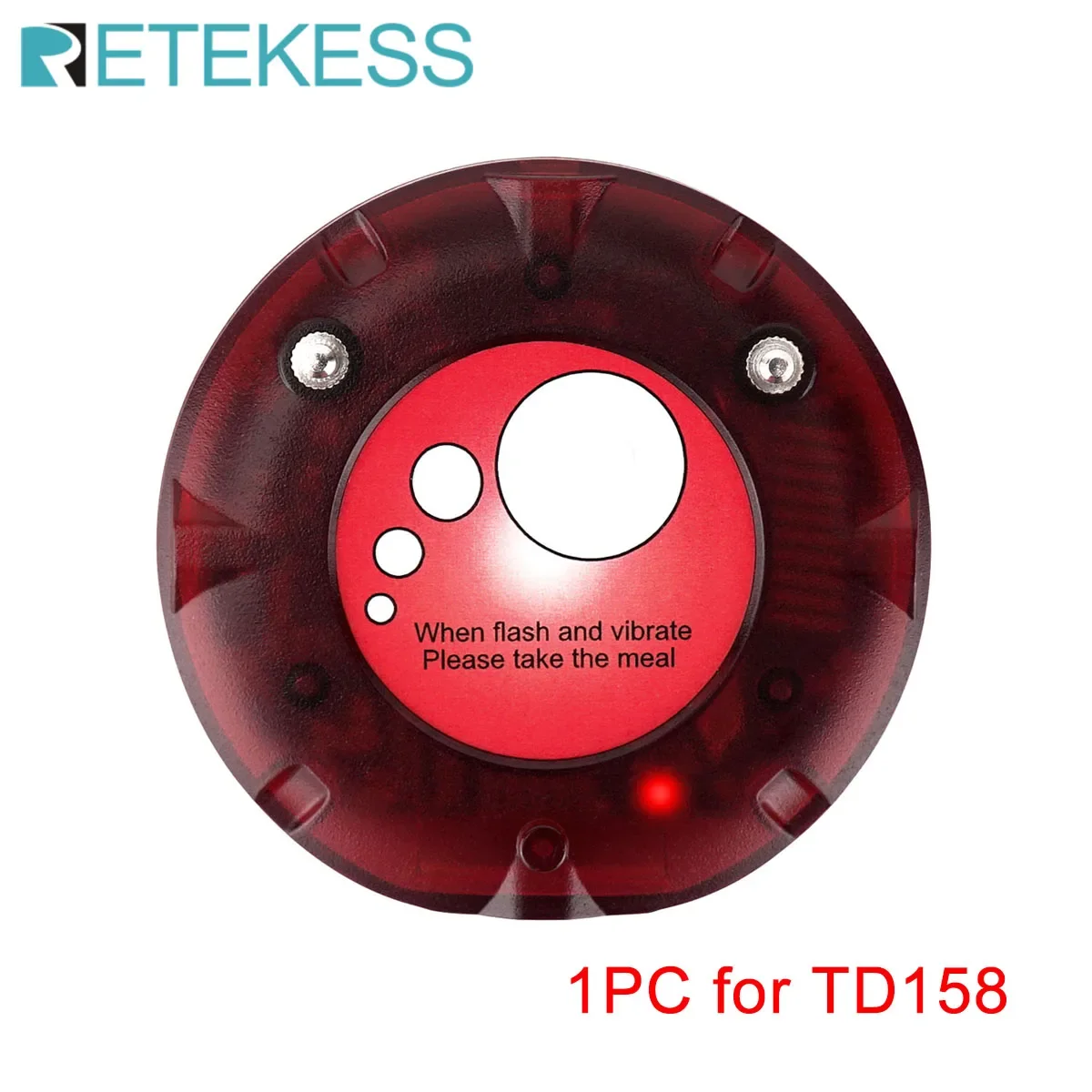 RETEKESS 1 Pcs Coaster Wireless Pager Buzzer Beeper Receiver TD158 System for Restaurant Coffee Shop Bar Clinic
RETEKESS 1 Pcs Coaster Wireless Pager Buzzer Beeper Receiver TD158 System for Restaurant Coffee Shop Bar Clinic