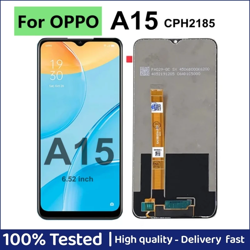 ЖК-дисплей 6,52 дюйма для Oppo A15 с сенсорной панелью и дигитайзером в сборе для OPPO A15 A 15 CPH2185, сменный ЖК-дисплей
ЖК-дисплей 6,52 дюйма для Oppo A15 с сенсорной панелью и дигитайзером в сборе для OPPO A15 A 15 CPH2185, сменный ЖК-дисплей