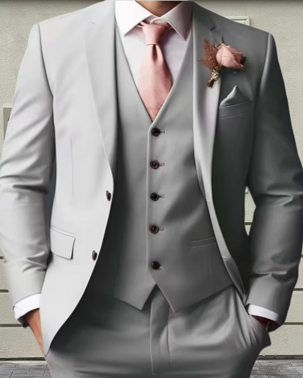 Классические свадебные смокинги, повседневные однотонные костюмы, приталенный комплект из трех предметов, свадебный пиджак для жениха, жилет и брюки, комплект для вечеринки, бизнеса
Классические свадебные смокинги, повседневные однотонные костюмы, приталенный комплект из трех предметов, свадебный пиджак для жениха, жилет и брюки, комплект для вечеринки, бизнеса