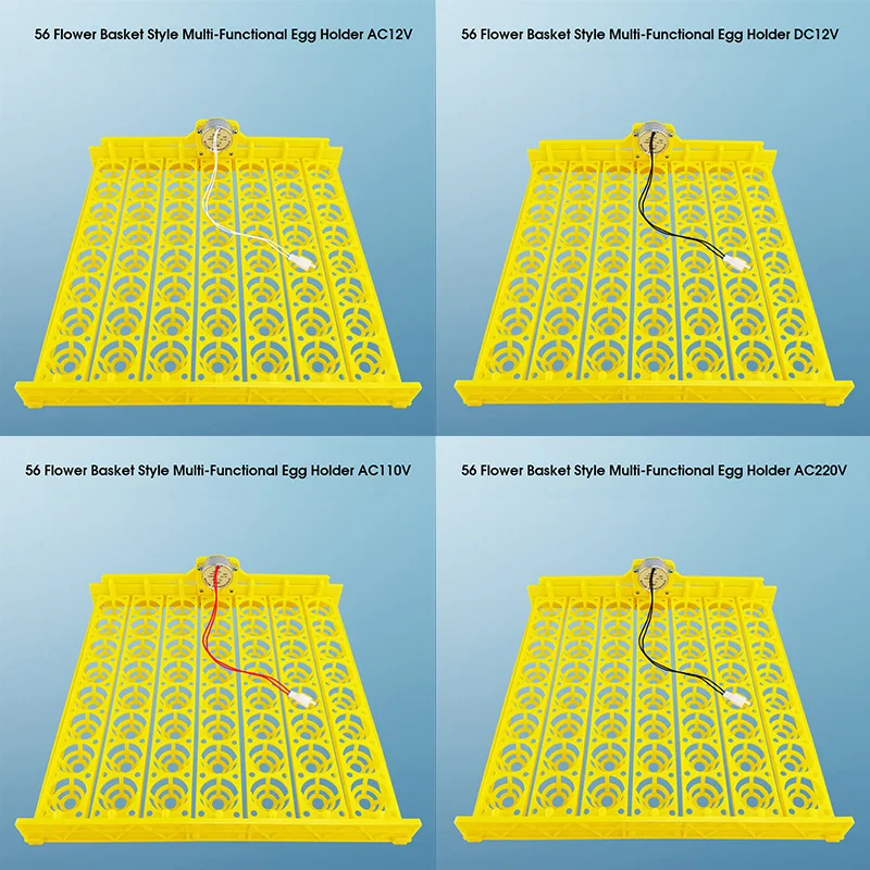 Automatic 360° Rotary Egg Turner Roller Tray 56 Eggs Hatching Incubator Farm Incubation Tool Chicken Duck Quail Bird Accessory
Automatic 360° Rotary Egg Turner Roller Tray 56 Eggs Hatching Incubator Farm Incubation Tool Chicken Duck Quail Bird Accessory