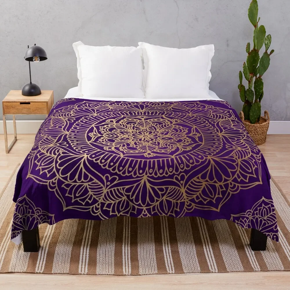 Royal Purple and Gold Mandala Throw Blanket funny gift Fluffy Shaggy Blankets
Royal Purple and Gold Mandala Throw Blanket funny gift Fluffy Shaggy Blankets