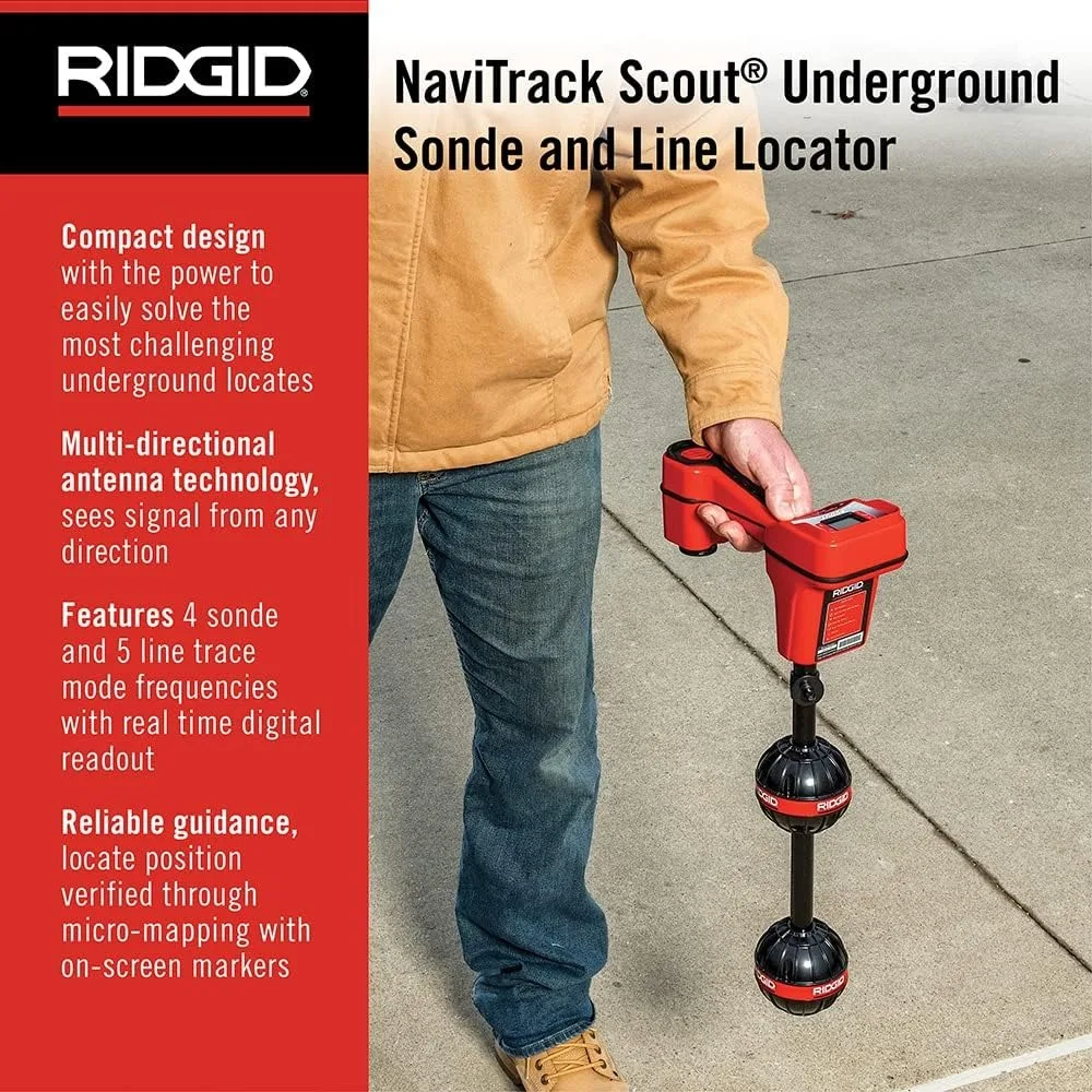 19238 NaviTrack Scout Locator, Underground Pipe Locator and Underground Cable Location Device Small
19238 NaviTrack Scout Locator, Underground Pipe Locator and Underground Cable Location Device Small