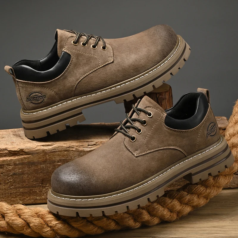 Retro casual work shoes man khaki high quality students men's pig suede work shoes handsewn driving shoes Nonslip big size 48
Retro casual work shoes man khaki high quality students men's pig suede work shoes handsewn driving shoes Nonslip big size 48