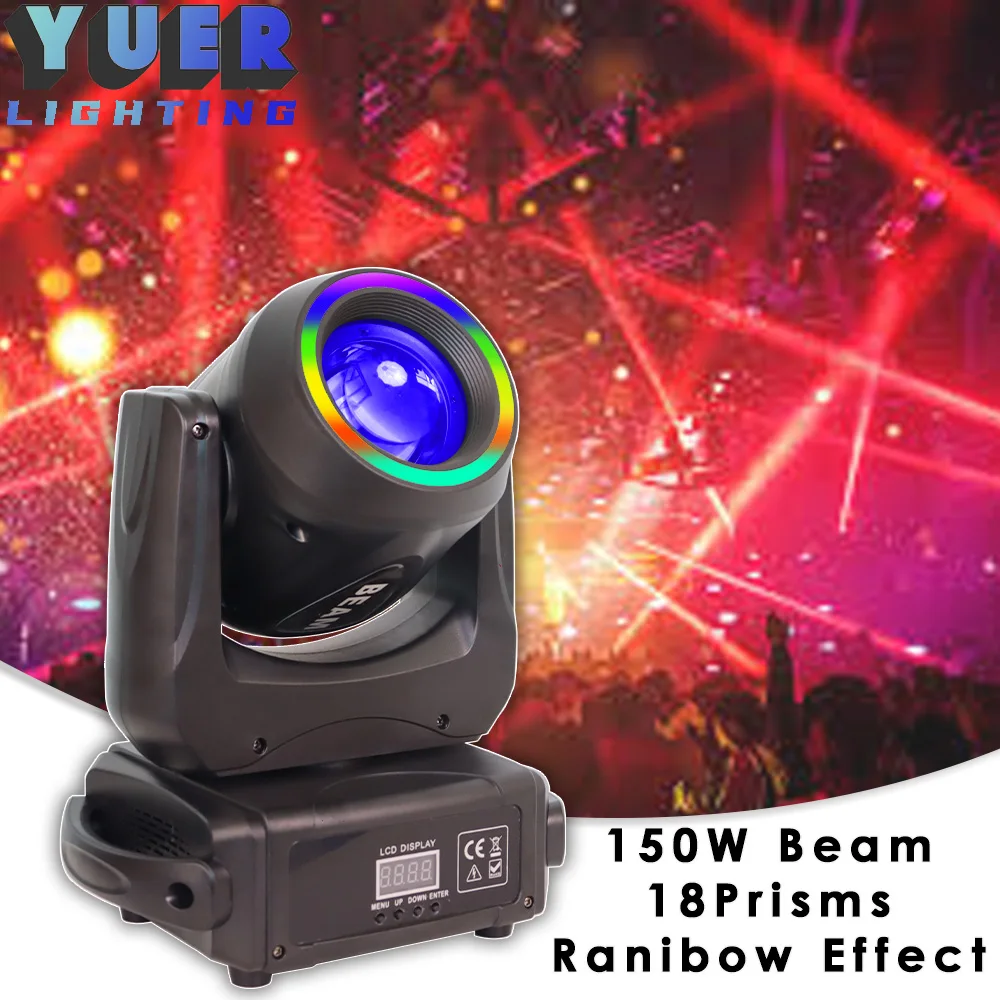 YUER LED 150W Beam Spot Effect With Ring Moving Head Light 18 Prisms Rainbow Effect Dmx Stage Light Effect Light Disco Dj Club
YUER LED 150W Beam Spot Effect With Ring Moving Head Light 18 Prisms Rainbow Effect Dmx Stage Light Effect Light Disco Dj Club